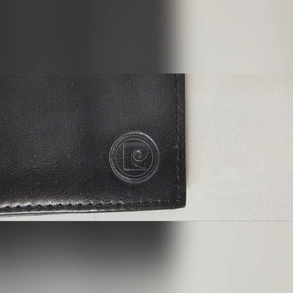 Vintage Pierre Cardin Wallet  Black Leather Slim